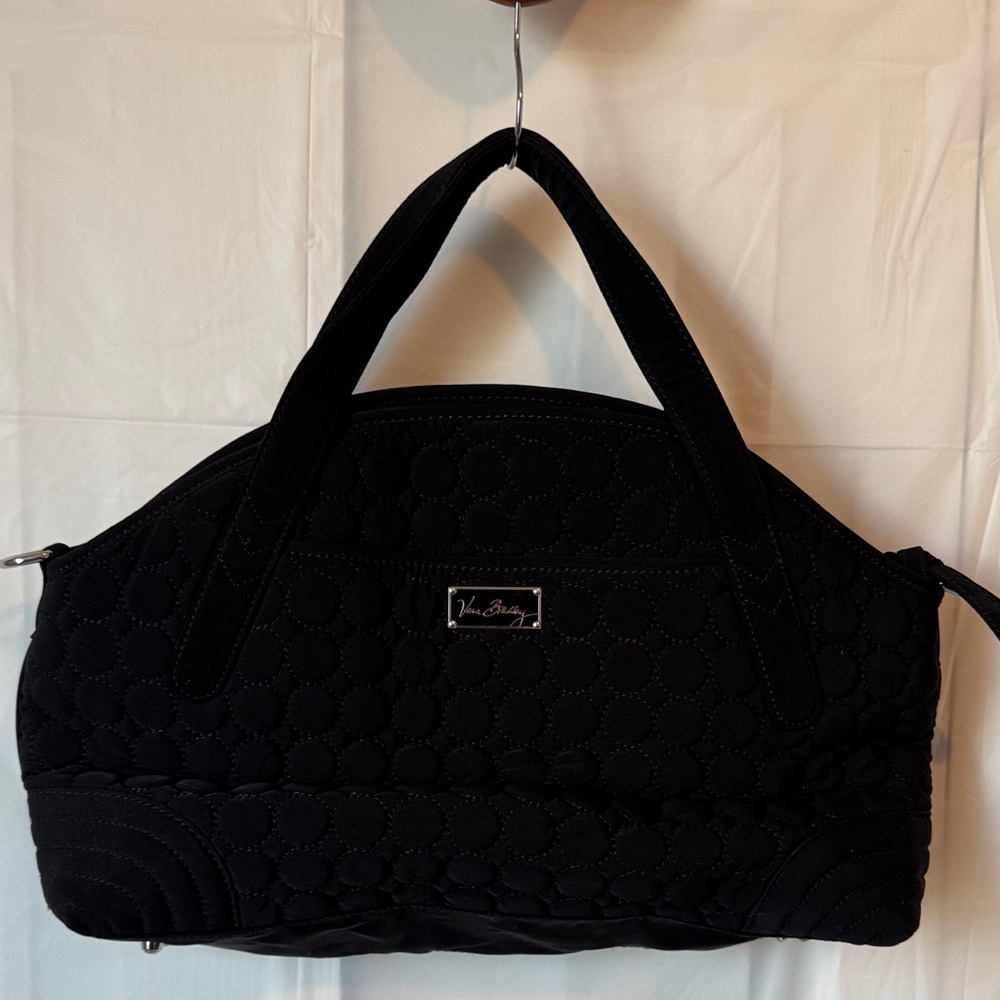 Vera Bradley Black Quilted Crossbody And Shoulder Bag - Picture 2 of 14